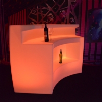 Wifi DMX Controller Colorful Wine Barrel Bar Table Colorful Nightclub Table